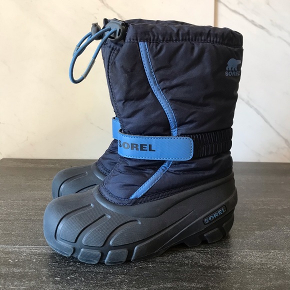 Sorel Flurry Blue Waterproof Winter Snow Boots - Picture 3 of 6
